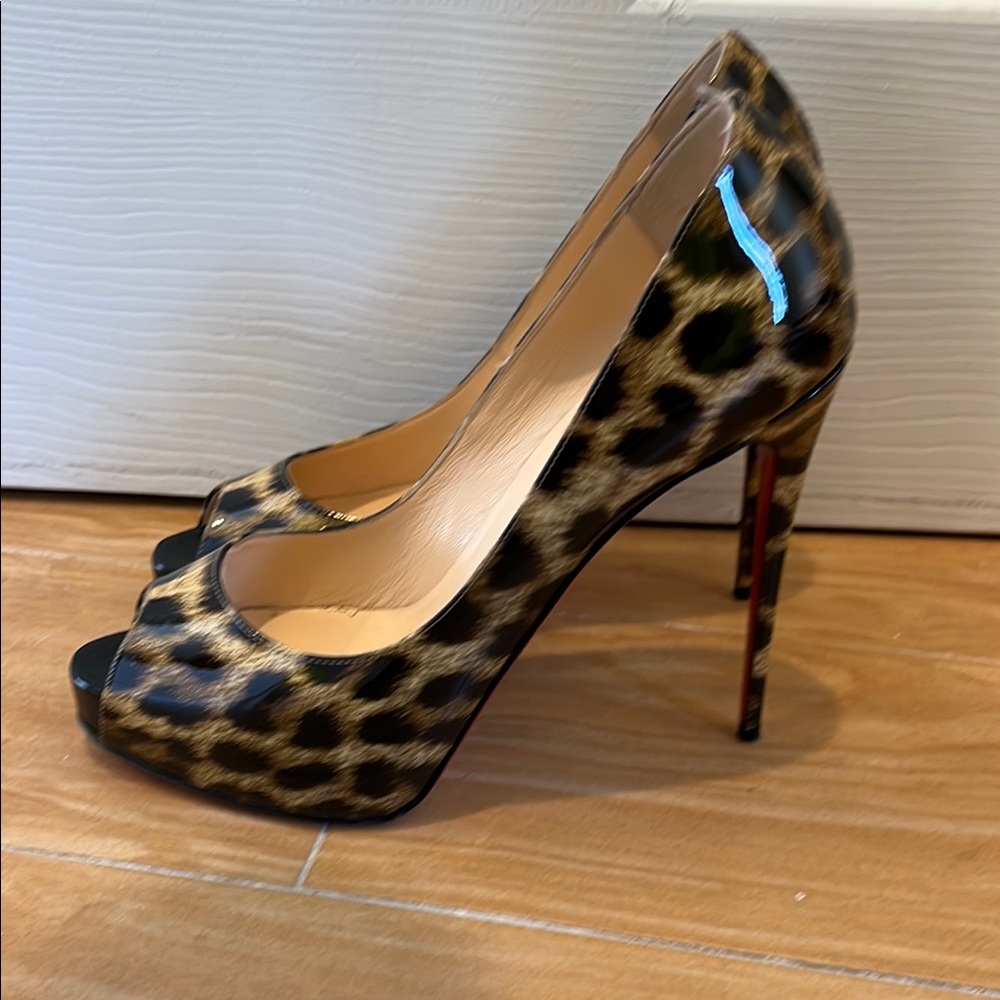 Louboutin Peep Toe Stiletto Heels